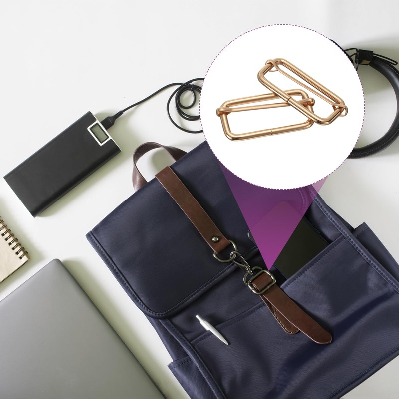 sourcing map 12Pcs Slide Buckle 2" Tri-Glide Slides Adjuster Strap