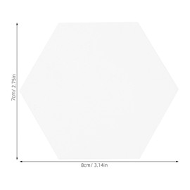 HOLIDYOYO 20pcs Clear Hexagon Acrylic Place Cards for Wedding Blank Acrylic Name Card Table Setting Acrylic Hexagon Tile Plate Wedding Seat Card Card