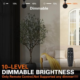 EAGLOD Zoomable 30W Track Light Heads,H Track Lighting Head with Remote,Stepless Dimming Bright LED Track Heads 2700K-6500K Adjustable,15°~60° Beam Angle for Home,Commercial,Artwork (Black, 8Pack)