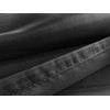 Set of 2 Luxton Black Sheer Curtains, Rod Pocket Voile