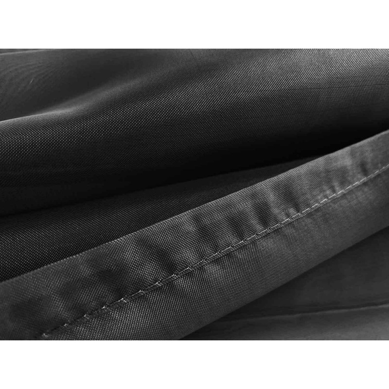 Set of 2 Luxton Black Sheer Curtains, Rod Pocket Voile