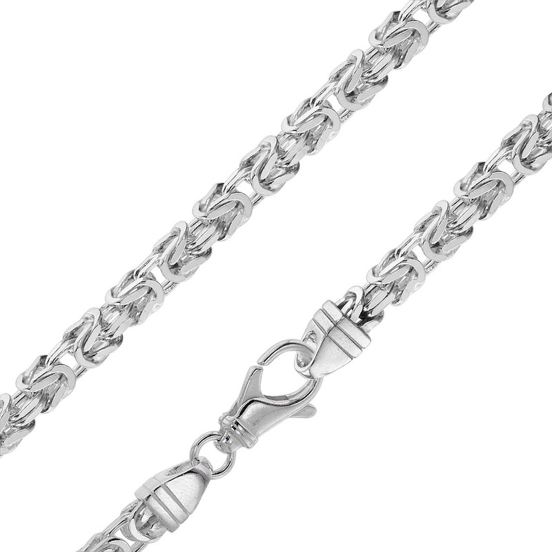 trendor Byzantine Chain Bracelet 925 Sterling Silver Width 4.7 mm