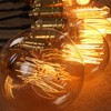 GOENDR Vintage Edison Bulb,Large Round Edison Antique Light Bulbs-G30/G95 120V