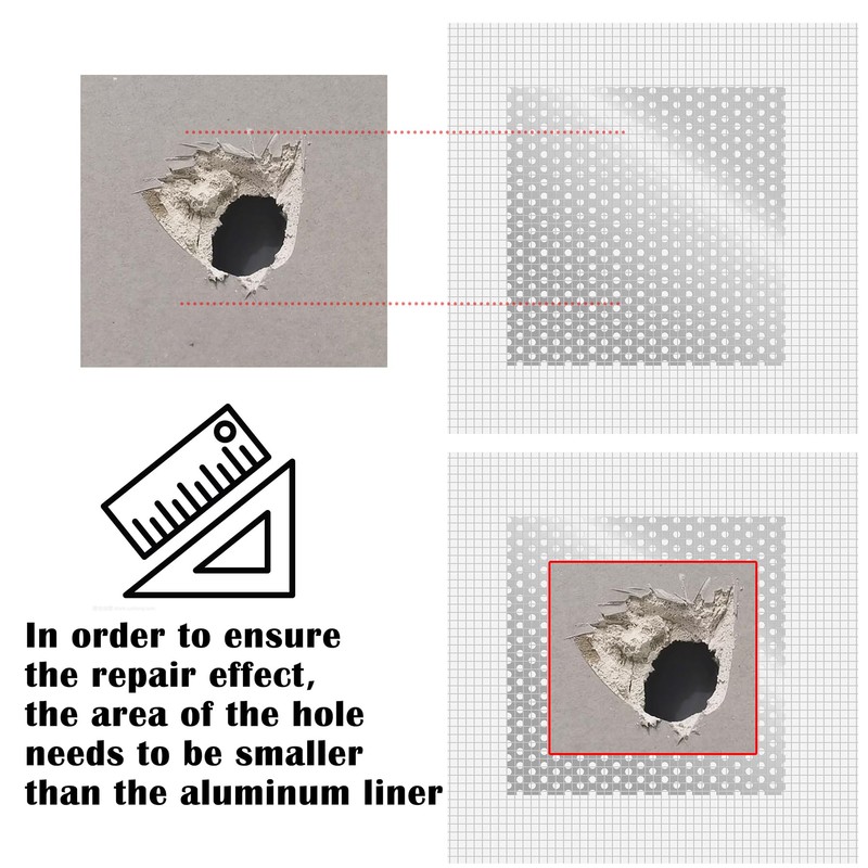 Ansoon 12Pack Wall Repair Drywall Repair Patch kit, Self Adhesive