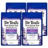 Dr. Teal's Pure Epsom Salt Soaking Solution Bath Salt Lavender Essential Oil, 1.36kg, 4 Pieces / 닥터틸즈 퓨어 엡섬 솔트 소킹 솔루션 입욕제 라벤더 에센셜 오일, 1.36kg, 4개