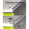 JACKYLED Motion Sensor Solar Lights Outdoor, 16.4ft Cord Security Wall