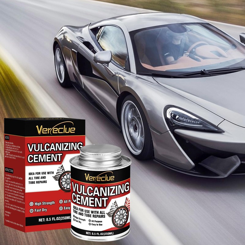 Chemical Vulcanizing Cement 8.5 FL.Oz, All Purpose Tire Repair Glue,