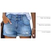 luvamia Women's Fashion Ripped High Waisted Denim Shorts Roll Hem