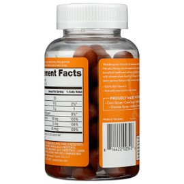 Wedderspoon Manuka Honey Immunity Gummies, Tangy Citrus, 90 Count | Chewable| Vitamin C & Zinc Support
