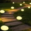 Yesinaly Solar Powered Outdoor Lights - Waterproof Garden Path Lighting,