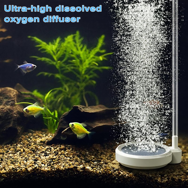 Qulkws Fish Tank Bubbler 2 Inch Fish Tank Air Stone