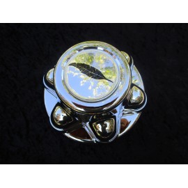 FEATHERLITE 6 Lug with 5.5" Bolt Circle Trailer Chrome Center Hub Cap Hubcap