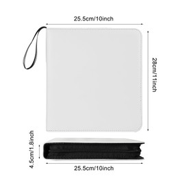 GoldBarley Large Polaroid Photo Album Book For i-Type Square Polaroid 600 Photo and Instax Wide Film Pictures (White)