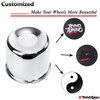 RTRHINOTUNING 4Pcs 4.25inch Push Through Wheel Center Caps for Truck
