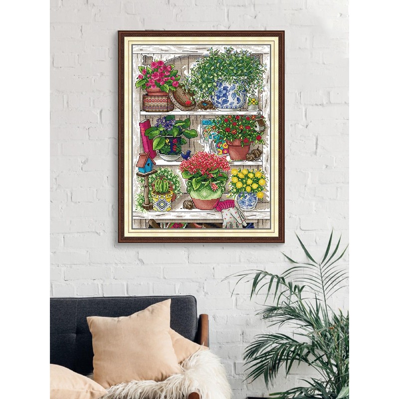 Aiorkeng Cross Stitch Kits Stamped Full Range of Embroidery Starter