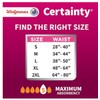 Certainty Women's ComfortLux Underwear, XXL (Waist 64-80 in), Maximum Absorbency,