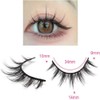 Cartoon Eyelashes Whispy Mink Lashes Dramatic Cat Eye Makeup Pointed