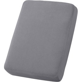 ADPON Sectional Couch Cushion Cover Chaise Slipcover Thick Jacquard Fabric for Chair Loveseat Sofa L Shape Separate Cushion Furniture Protector Seat Cushion Sofa Cover (Light Gray,1 Cushion Armchair)