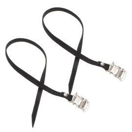 SUPVOX 2pcs Adjustable Cycling Foot Straps for Exercise Bike and Road Bike Skid Pedal Binding Straps Versatile Fit and Easy Installation for Enhanced Comfort