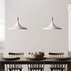 jengush Battery Operated Pendant Light with Remote Control,White Ceiling Pendant