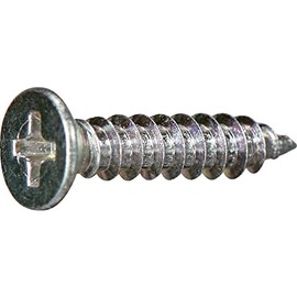 Trusco Y840-0308 Countersunk Head Tapping Screws, 1 Type A, Trivalent White, M3 x 8, Pack of 20
