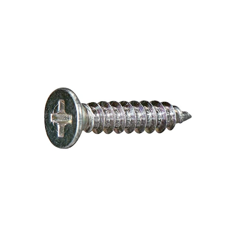 Trusco Y840-0308 Countersunk Head Tapping Screws, 1 Type A, Trivalent