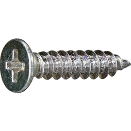 Trusco Y840-0308 Countersunk Head Tapping Screws, 1 Type A, Trivalent White, M3 x 8, Pack of 20