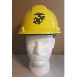 Unbranded Highly Reflective Black Decal Marine Corps EGA Fire Helmet USMC FREE TRACKING - 3 Inch