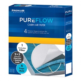 Pureflow - Filtro de aire de cabina PC4080X | Compatible con 2015-14 Kia Sorento, 2015-11 Sorento, 2010 Hyundai Santa Fe