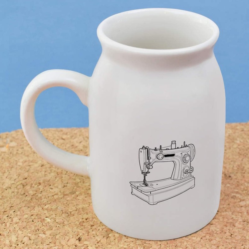 300ml 'Sewing Machine' Ceramic Milk Jug (MJ00016097)