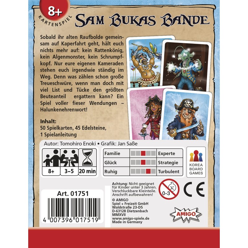 Amigo Spiel + Freizeit 01751 – Sam Bukas Bande