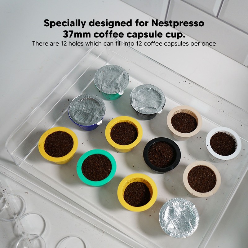 12 Holes Manual Coffee Capsules Filling Board Reusable Coffee Capsule