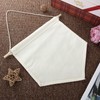 FVIEXE 6PCS Canvas Banner Blank, Canvas Banners with Wooden Dowel,