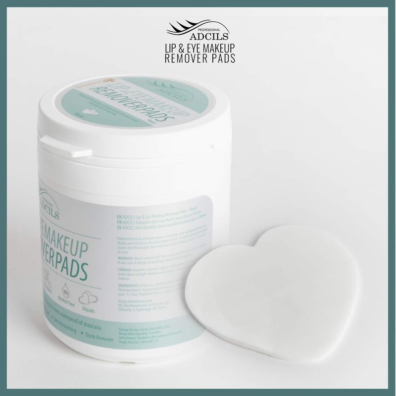 ADCILS PROFESSIONAL Lip & Eye Makeup Remover Pad Fresh Plumeria