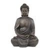 Alpine Corporation 15" Tall Indoor/Outdoor Meditating Buddha Statue, Tabletop Garden