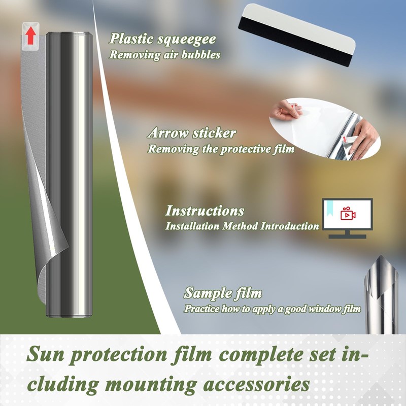 One Way Privacy Window Film,Window Tint for Home Office,Daytime Window