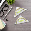 Set of 4 Set Square with Handle, Geometry Triangle Ruler