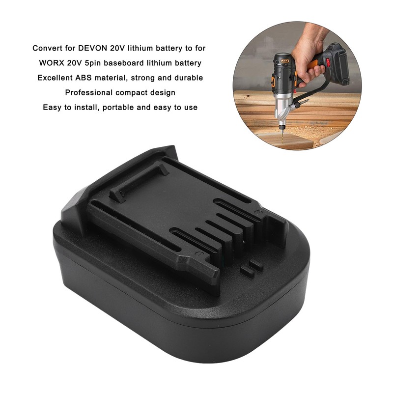 Lithium Battery Adapter Convert for DEVON 20V to for WORX