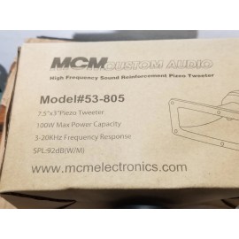 Universal MCM #53-805 - 7.5: x 3" Piezo Tweeter Driver 100W