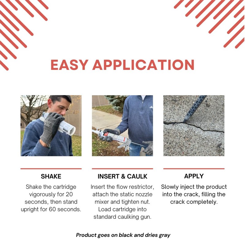 Rapid Patch Hairline Crack Repair - Fill, Bond, & Seal