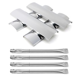 Hipoilk Stainless Steel Heat Plates & Grill Burners for Kenmore 4 Burner