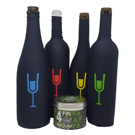 Vino a Ciegas Set of 4 Tasting Blind Tasting Socks - Metal Tin - Blind Wine Tasting