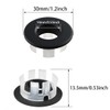 ITROLLE Sink Overflow Cover 2PCS Bathroom Vanity Sink Basin Trim