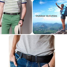 Anti-Theft Money Belt with Secret Hidden Zipper Perfect for Travelling, Hiking, Festivals, Camping, Airports and Work (Black Colour)