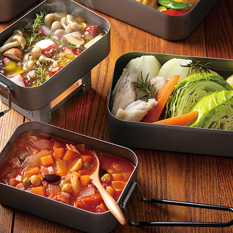 Skater (Skater) Mess Tin No Seasoning Required Cooking Pot Outdoor