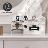 lalago Claw Clip Organiser, 360° Rotatable Hair Clip Holder, Clear