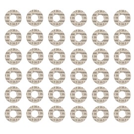 Instrument Clinic Flute Pad Shims, Permanent, Adhesive-Backed, 120 Shims, .004" Thick, 18.5mm Diameter, Made in US