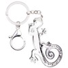 DOWAY Enamel Cute Lizard Gecko Keychain Keyring Charm for Handbags
