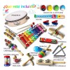 Nayumi Instrumentos Musicales Percusión De Madera Para Niños 22pcs