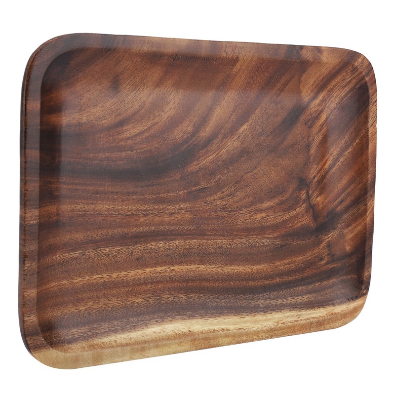 Elegant Sushi Tray Snacks Salad Desserts Wooden Serving Dish for